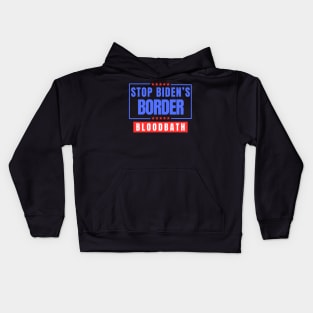 Stop Biden's Border Bloodbath Kids Hoodie